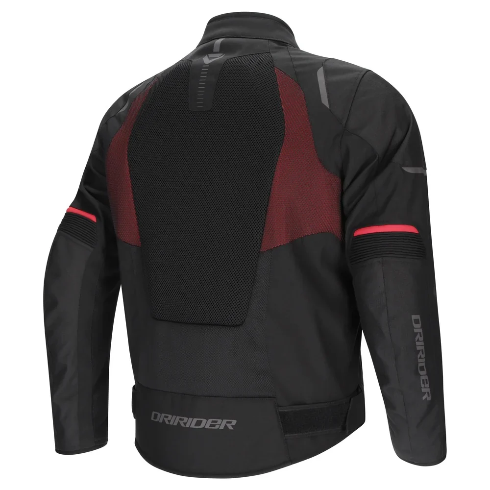 DriRider Air-Ride Pro Black/Red Textile Jacket - Image 2