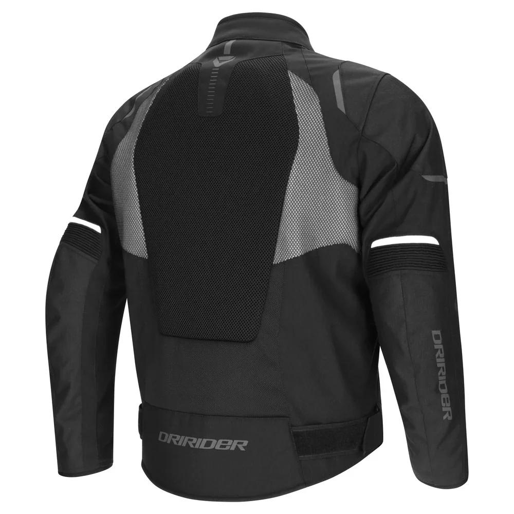 DriRider Air-Ride Pro Black/White Textile Jacket - Image 2