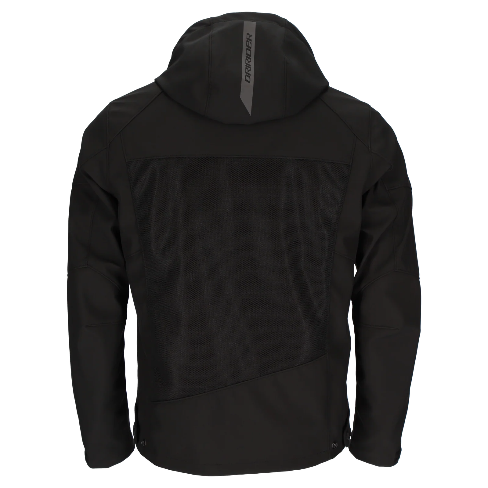 DriRider Blvd Air Soft Shell Black Textile Hoodie Jacket - Image 2