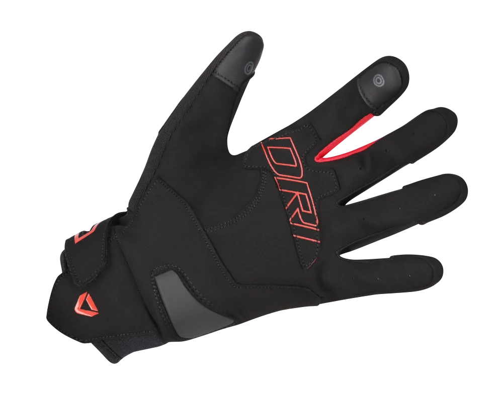 DriRider Flex Black/Red Gloves - Image 2