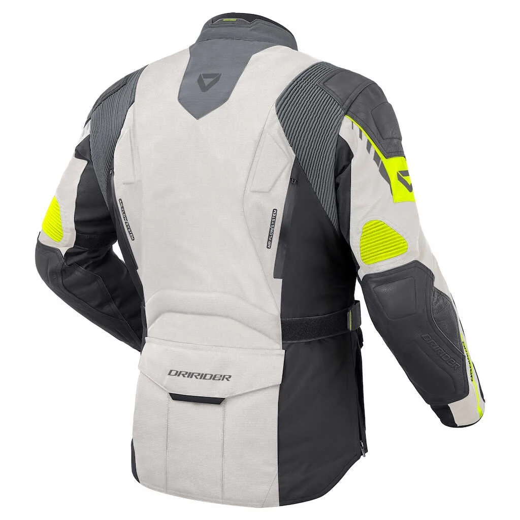DriRider Nordic V Grey/Lime Womens Textile Jacket - Image 2