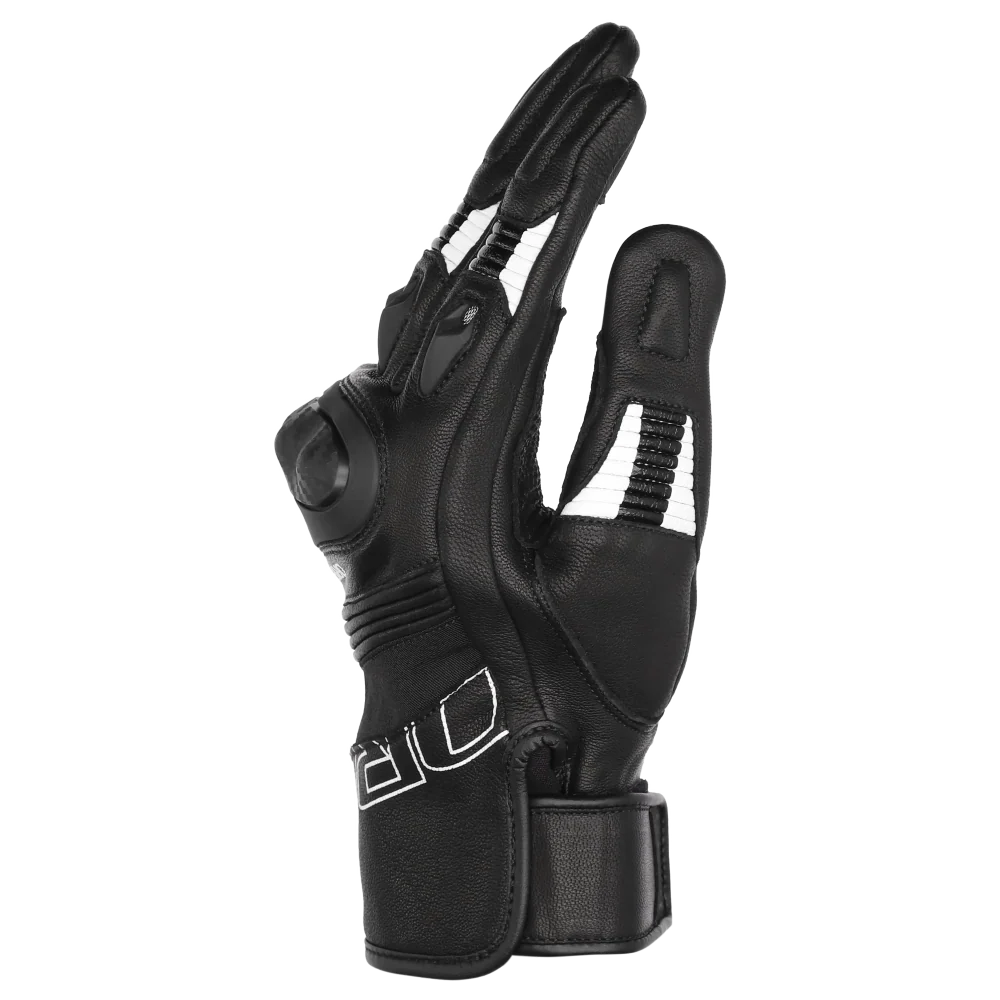 DriRider Torque Short Cuff Black/White Gloves - Image 3