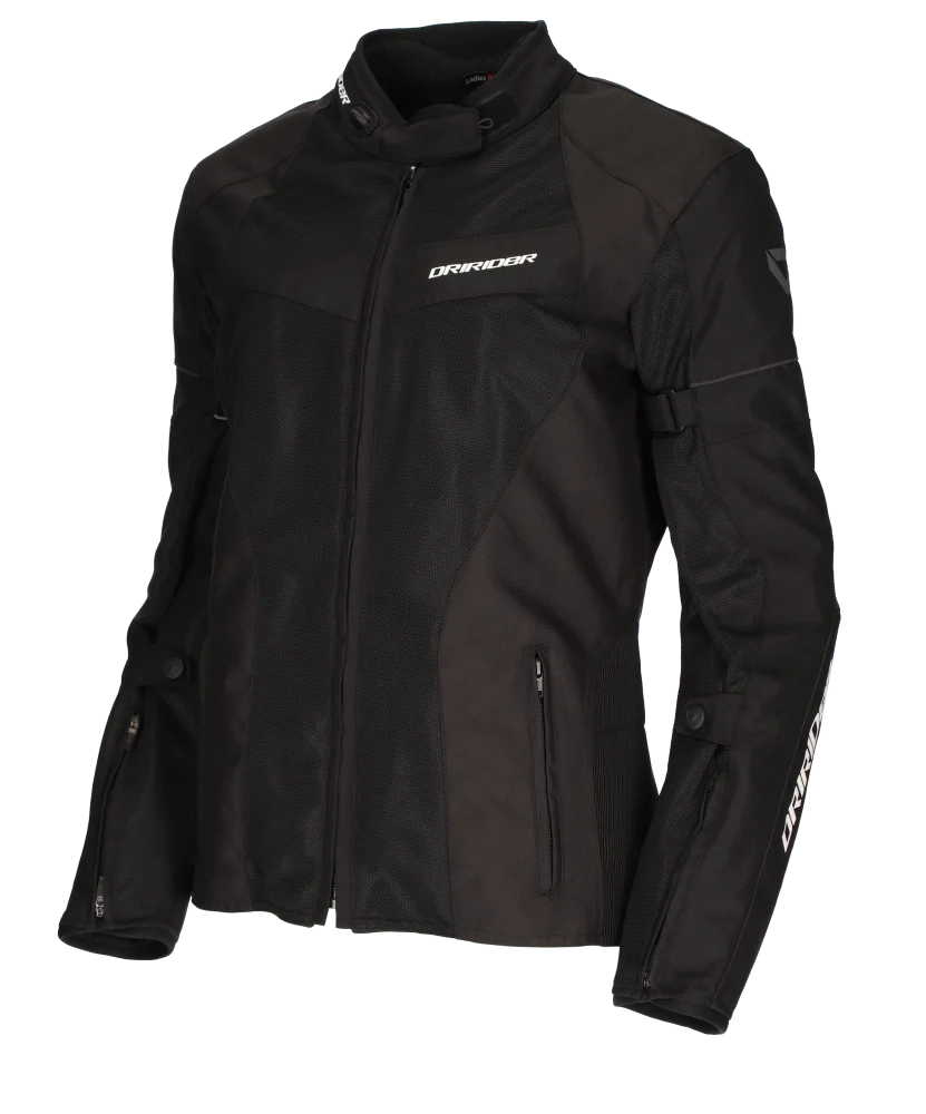 DriRider Vivid 3 Air Black/Black Womens Textile Jacket