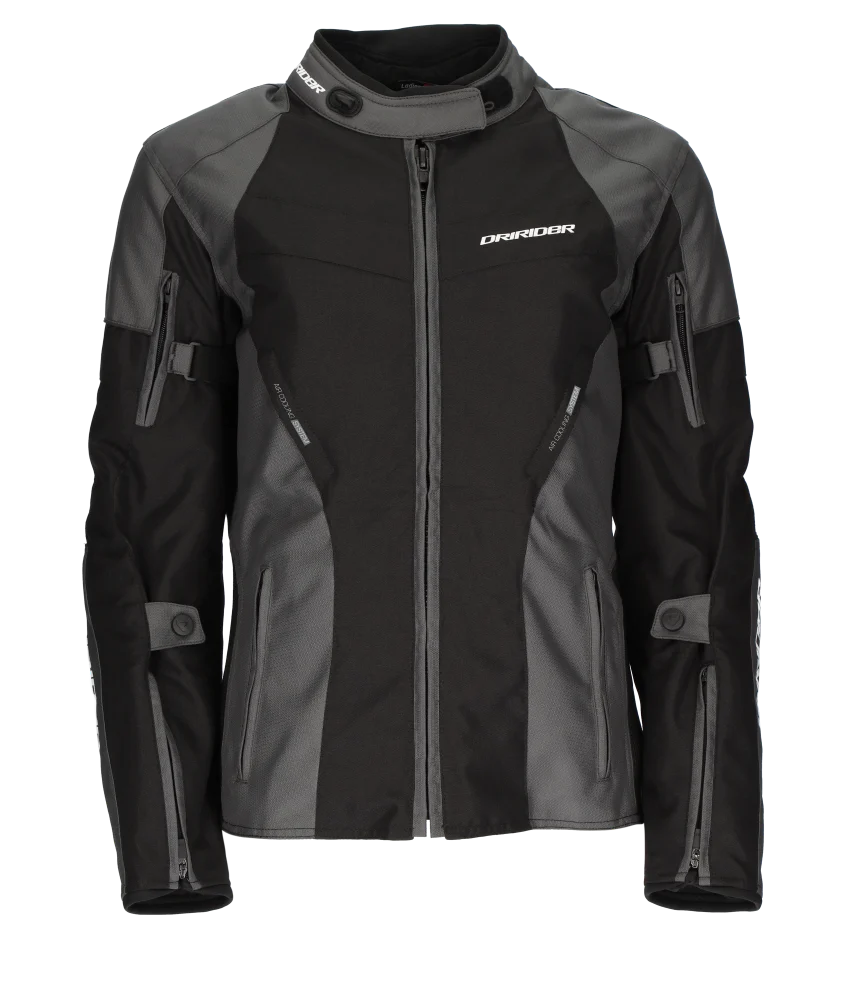 DriRider Vivid 3 Grey/Black Womens Textile Jacket - Image 3