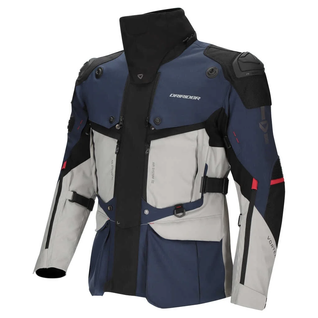 DriRider Vortex Adventure III Blue/Light Grey/Black Textile Jacket - Image 3