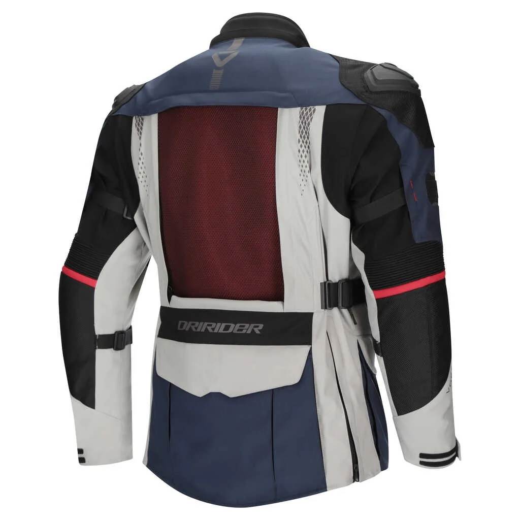 DriRider Vortex Adventure III Blue/Light Grey/Black Textile Jacket - Image 5