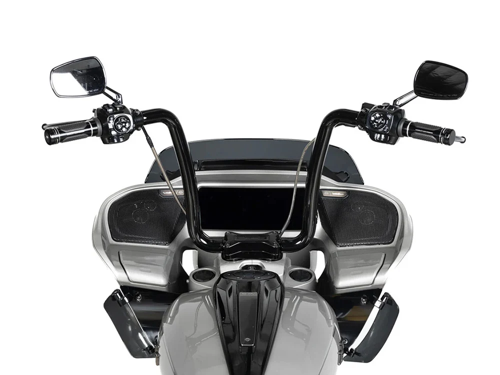 Factory 47 Cycles F47-HB3305014B 14" x 1-1/2" Drifter Series Handlebar Gloss Black for Harley-Davidson CVO Road Glide 23-Up/Road Glide 24-Up - Image 2