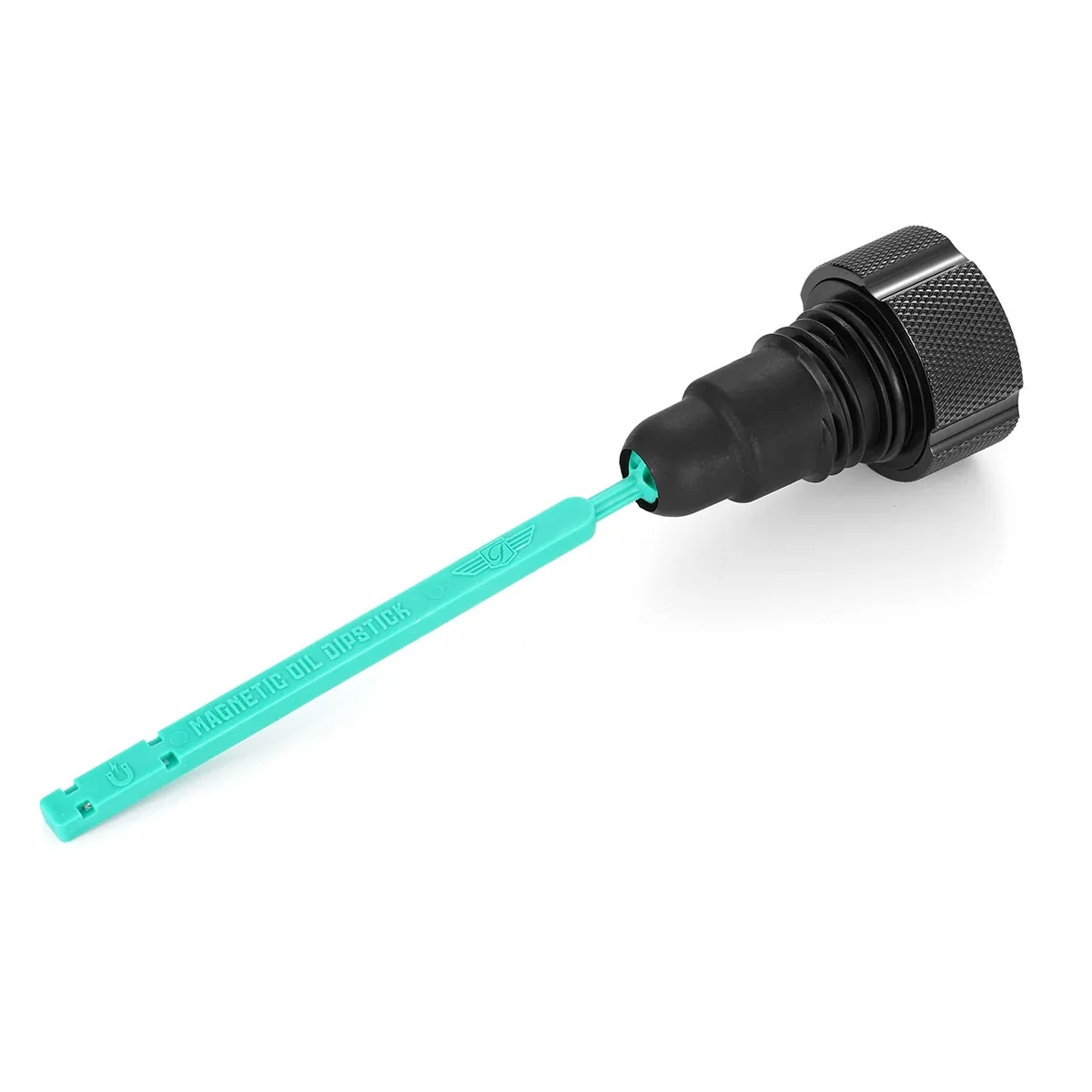 Figurati Designs FIG-FD01-MAGDS-DYNA-KN-BL Magnetic Engine Oil Dipstick Black for Harley-Davidson Dyna 06-17 - Image 2