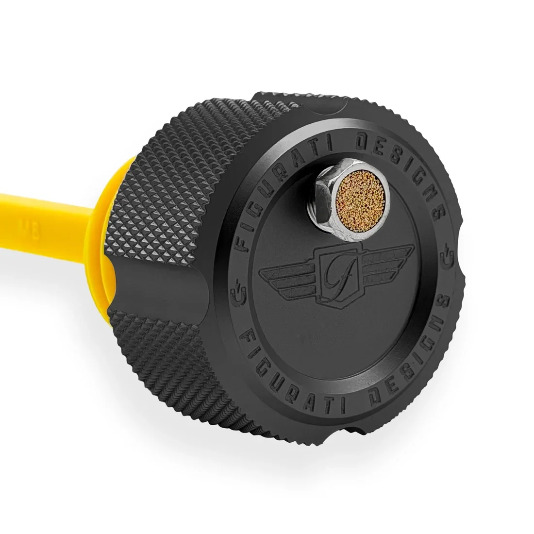Figurati Designs FIG-FDP01-VM8-KN-BLK Magnetic Vented Dipstick Knurled Black for Harley-Davidson Touring 17-Up - Image 2