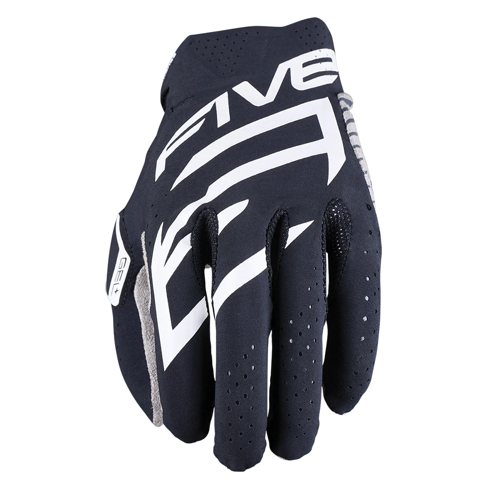 Five MXF Race Black Gloves