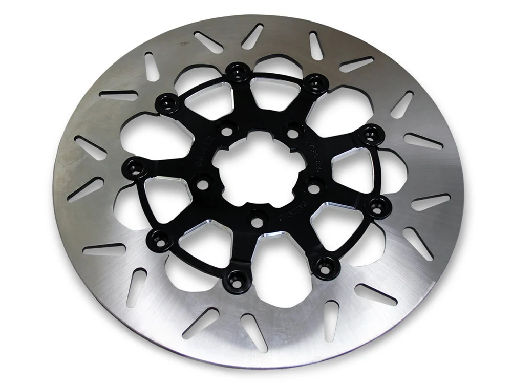 GBrakes GB-GBDU052 11.8" Front Standard Round Floating Disc Rotor Contrast Cut for Harley-Davidson Dyna 06-17/Softail 15-Up/Sportster 14-21 & some Touring 08-23