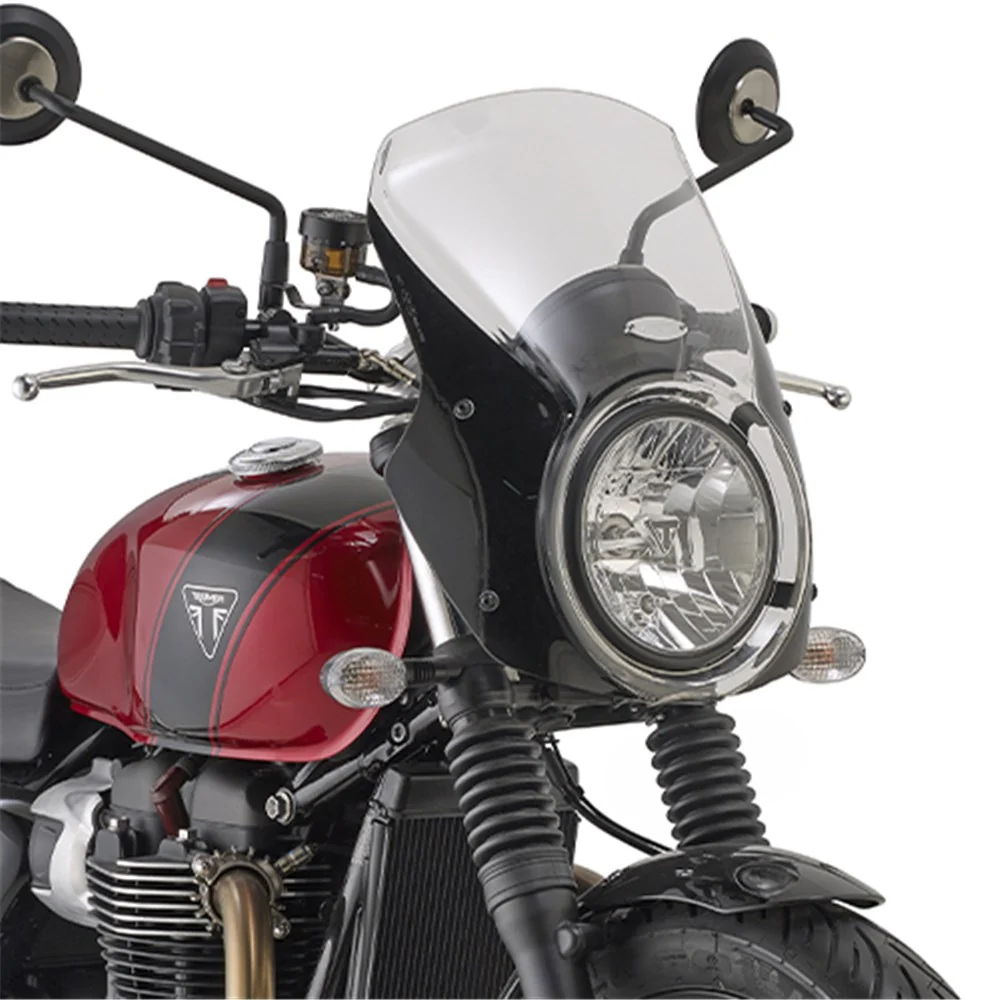 Givi 6407A Clear Windshield 26 x 37cm for Royal Enfield Bear 650 2025/Triumph Speed Twin 900 23-25/Speed Twin 1200 25-Up