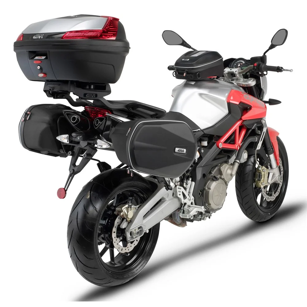 Givi 6702FZ Top Case Rear Rack for Aprilia Shiver 750/900 ABS 10-20 w/Monokey & Monolock Top Cases - Image 2