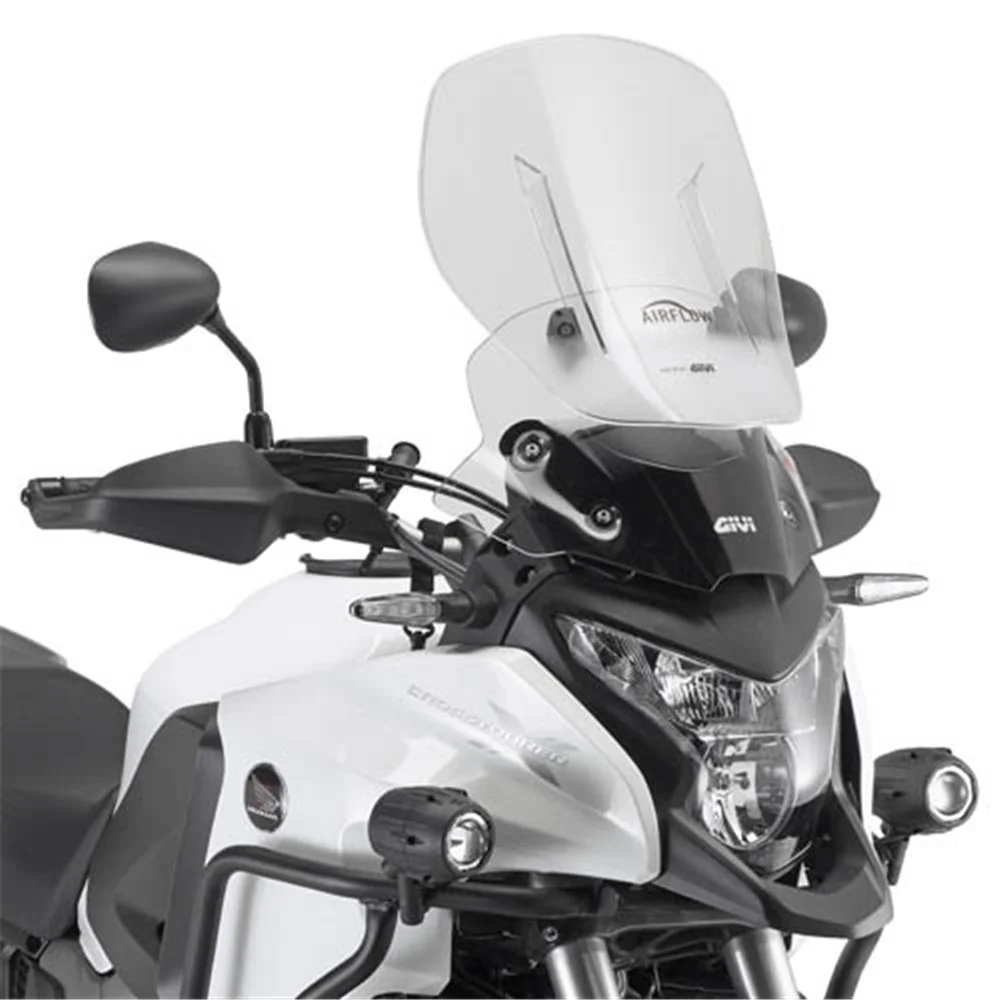 Givi AF1110B Airflow Sliding Clear Windshield (Maximum 53 x 41cm & 12cm travel) for Honda Crosstourer 1200/Crosstourer 1200 DCT 12-19