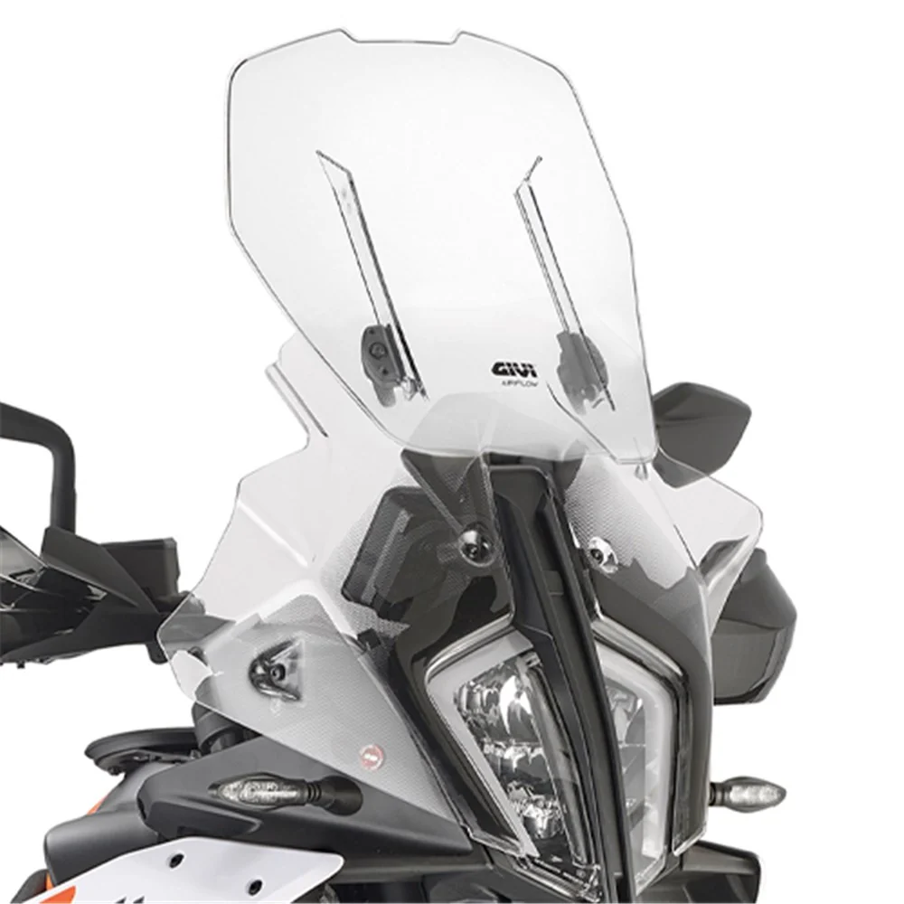 Givi AF7716B Airflow Sliding Clear Windshield (Maximum 37 x 49cm & 12cm travel) for KTM 790 Adventure/890 Adventure/890 SMT 23-25