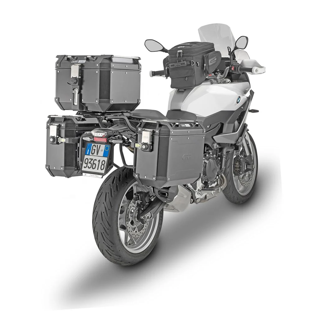Givi PLO5137CAM PL ONE-FIT Side Case Pannier Holder for BMW F 900 XR 20-24 w/Monokey Cam Side Trekker Outback Cases