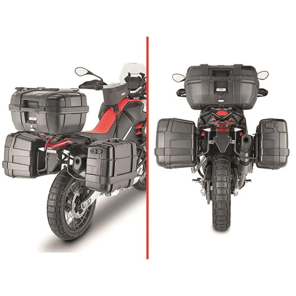 Givi PLO6710MK PL ONE-FIT Side Case Pannier Holder for Aprilia Tuareg 660 21-24 w/Monokey Side Cases - Image 2