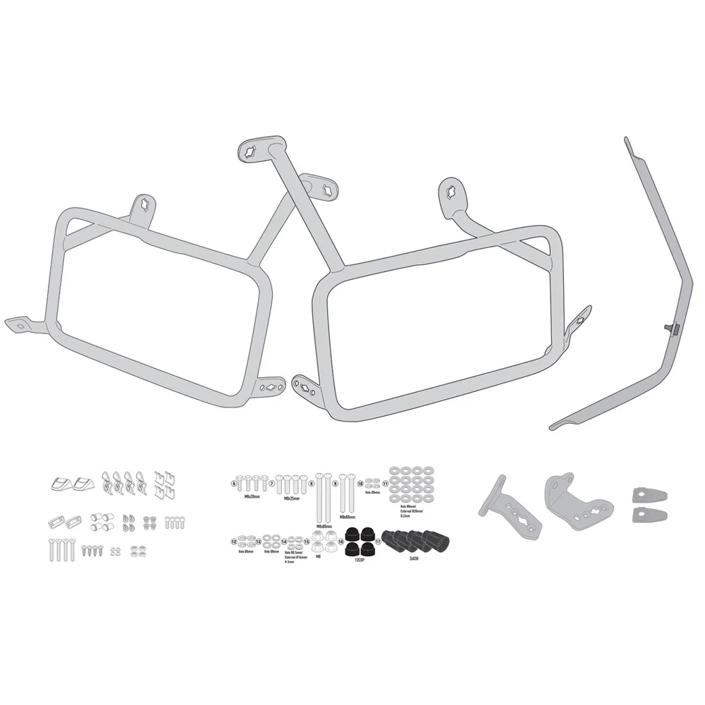 Givi PLO7717MK PL ONE-FIT Side Case Pannier Holder for KTM 790 Adventure/890 Adventure 23-25/890 SMT 23-24 w/Monokey Side Cases