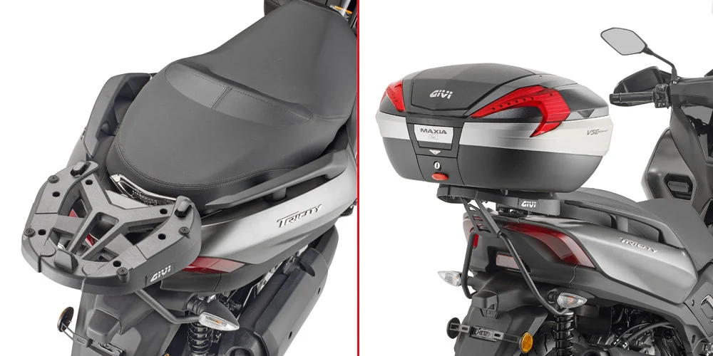 Givi SR2149 Top Case Rear Rack for Yamaha X-Max 125 18-22/X-Max 300 17-22/Tricity 300 20-23 w/Monolock or Monokey Top Case [INTERNAL]