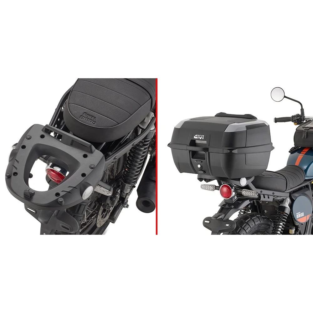 Givi SR9063 Top Case Rear Rack for Royal Enfield Bear 650 25-Up w/Monokey & Monolock Top Cases