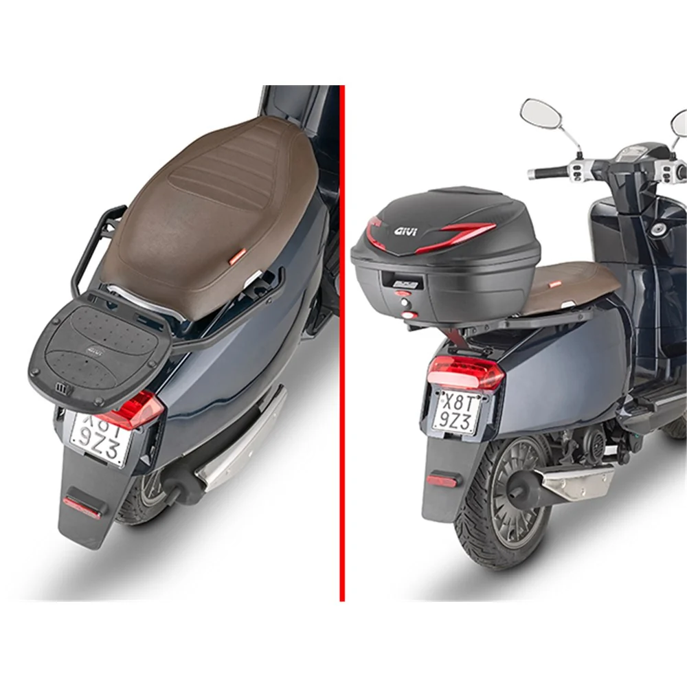 Givi SR9530 Top Case Rear Rack for Lambretta V-Special 50-125-200 22-Up w/Monolock Top Cases - Image 2