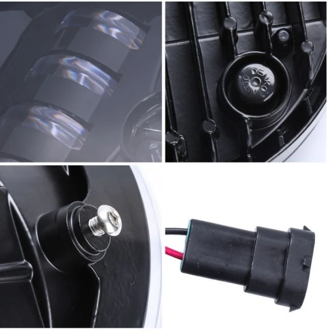 Headlight 60w LED Daymarker Spider Style Chrome Face Fits V-Rod VRSCDX'12-17 & VRSCF'02-17 Models + Ext Warranty - Image 4