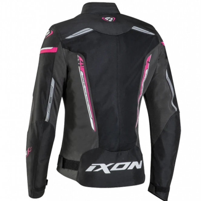 Ixon Striker Air Lady Black/Anthracite/Fushia Textile Womens Jacket - Image 2