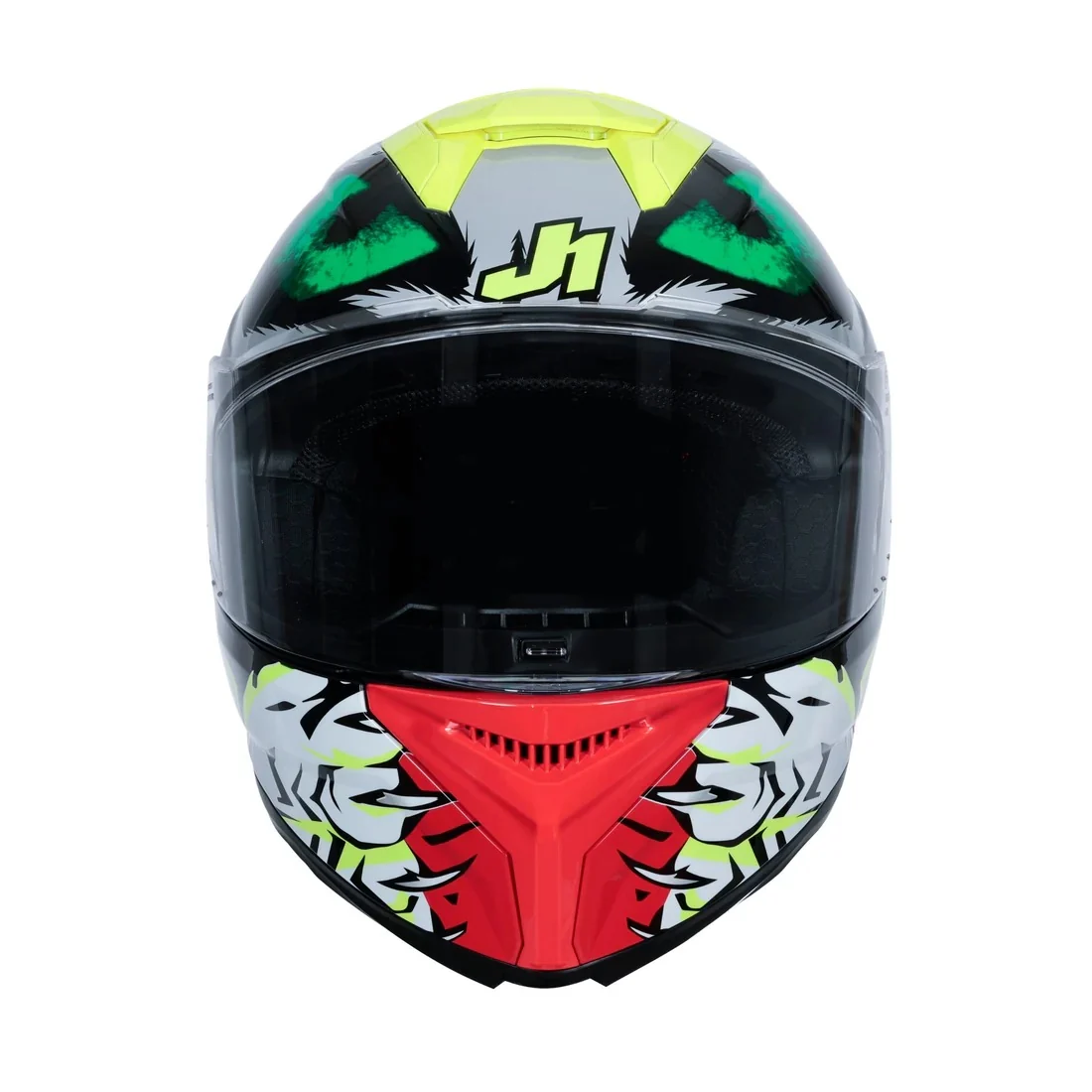 Just1 J-STR Demonic Gloss Red/Yellow/Black Helmet - Image 2