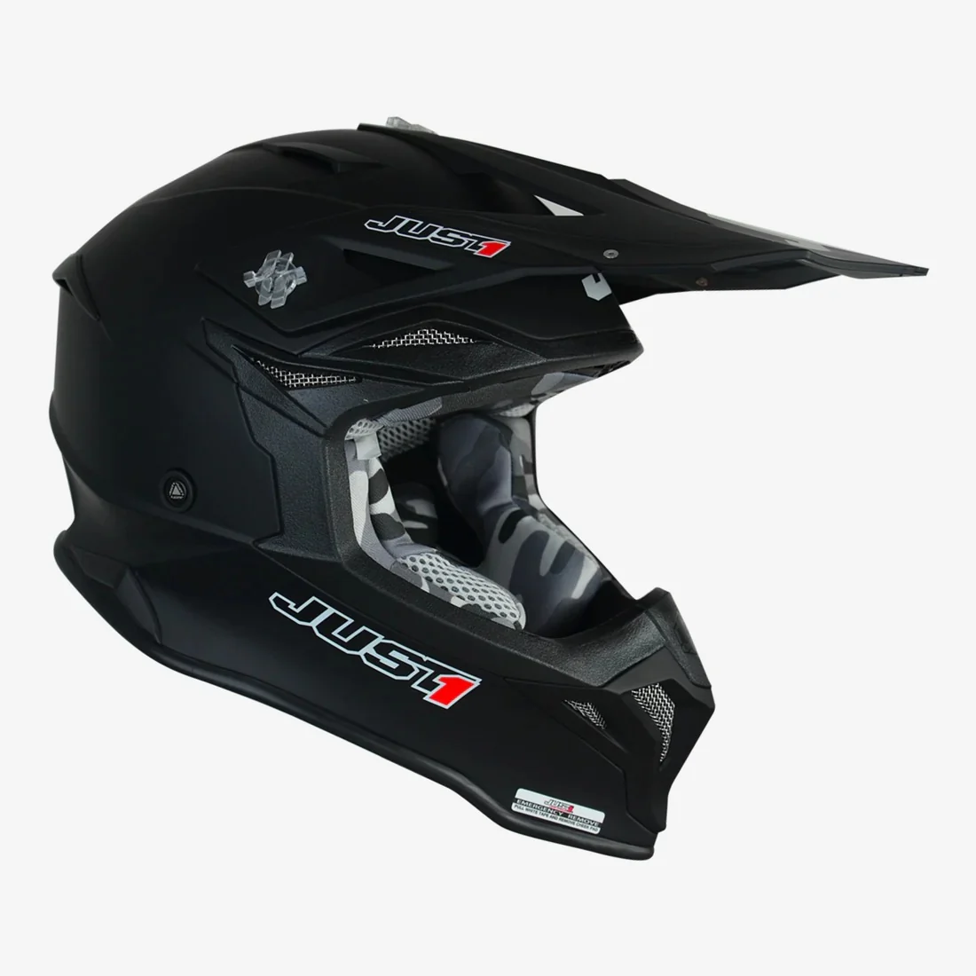 Just1 J39 Solid Matte Black Helmet - Image 2