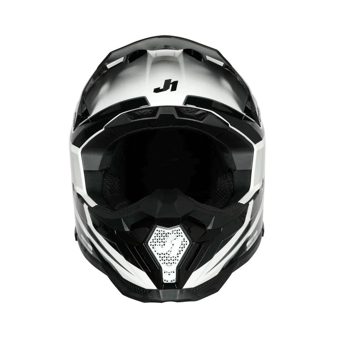 Just1 J40 Speed Gloss Black/White Helmet - Image 2