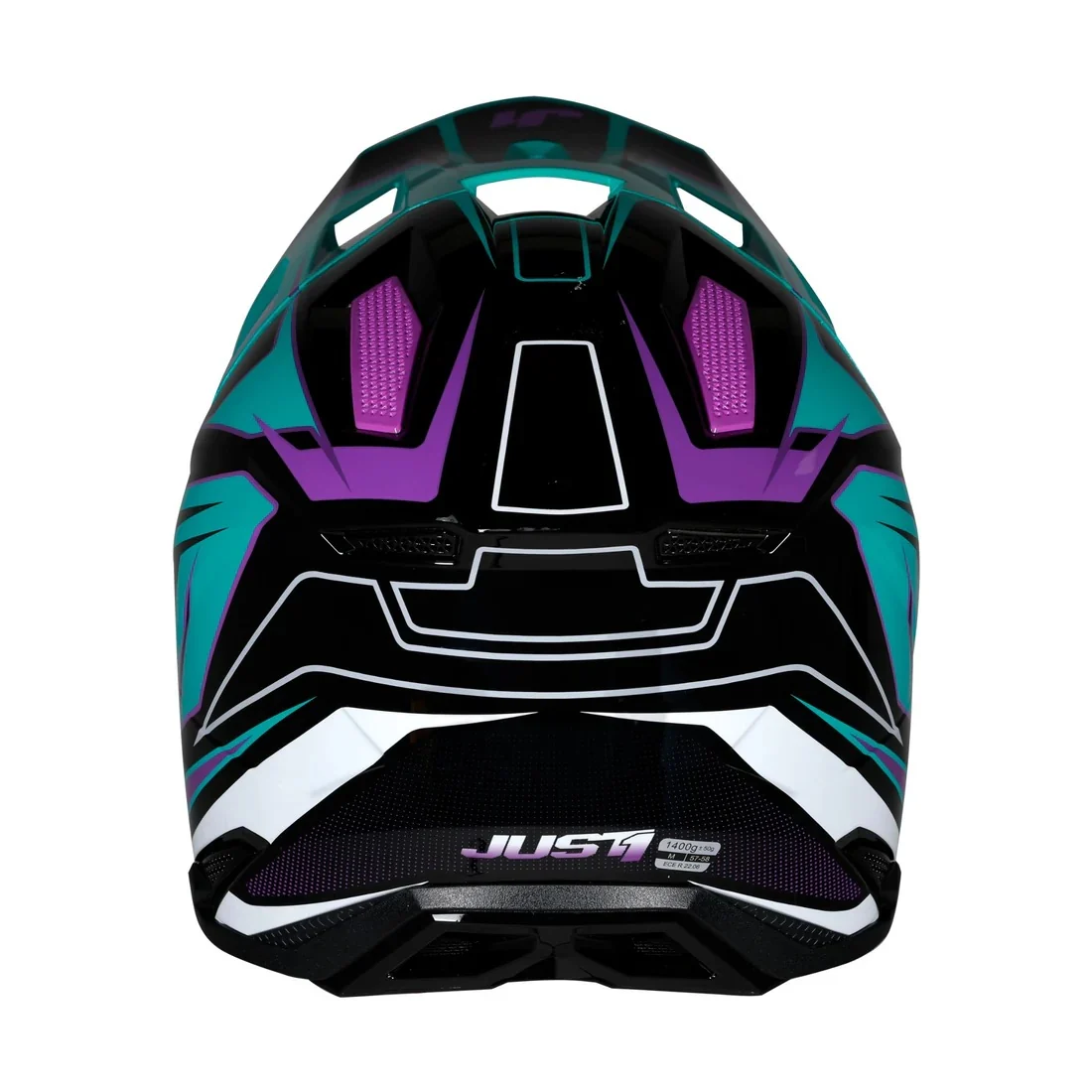 Just1 J40 Speed Gloss Purple/Blue/Black Helmet - Image 5