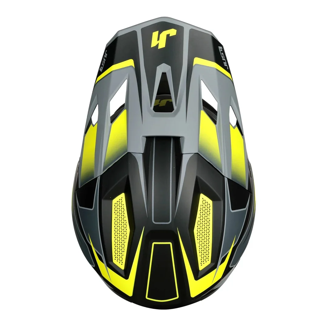 Just1 J40 Speed Matte Fluro Yellow/Black Helmet - Image 6