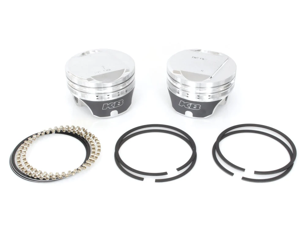 Keith Black Pistons KB920C.010 +.010" Dome Top Pistons w/9.5:1 Compression Ratio for Harley-Davidson Big Twin 84-99