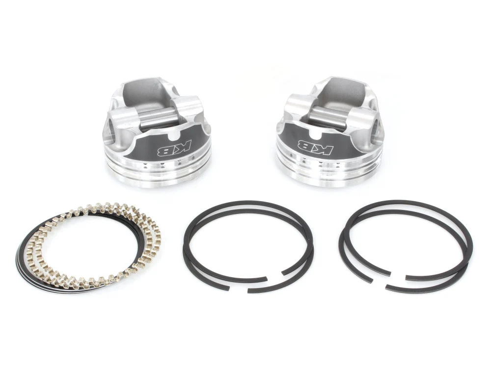 Keith Black Pistons KB920C.010 +.010" Dome Top Pistons w/9.5:1 Compression Ratio for Harley-Davidson Big Twin 84-99 - Image 2