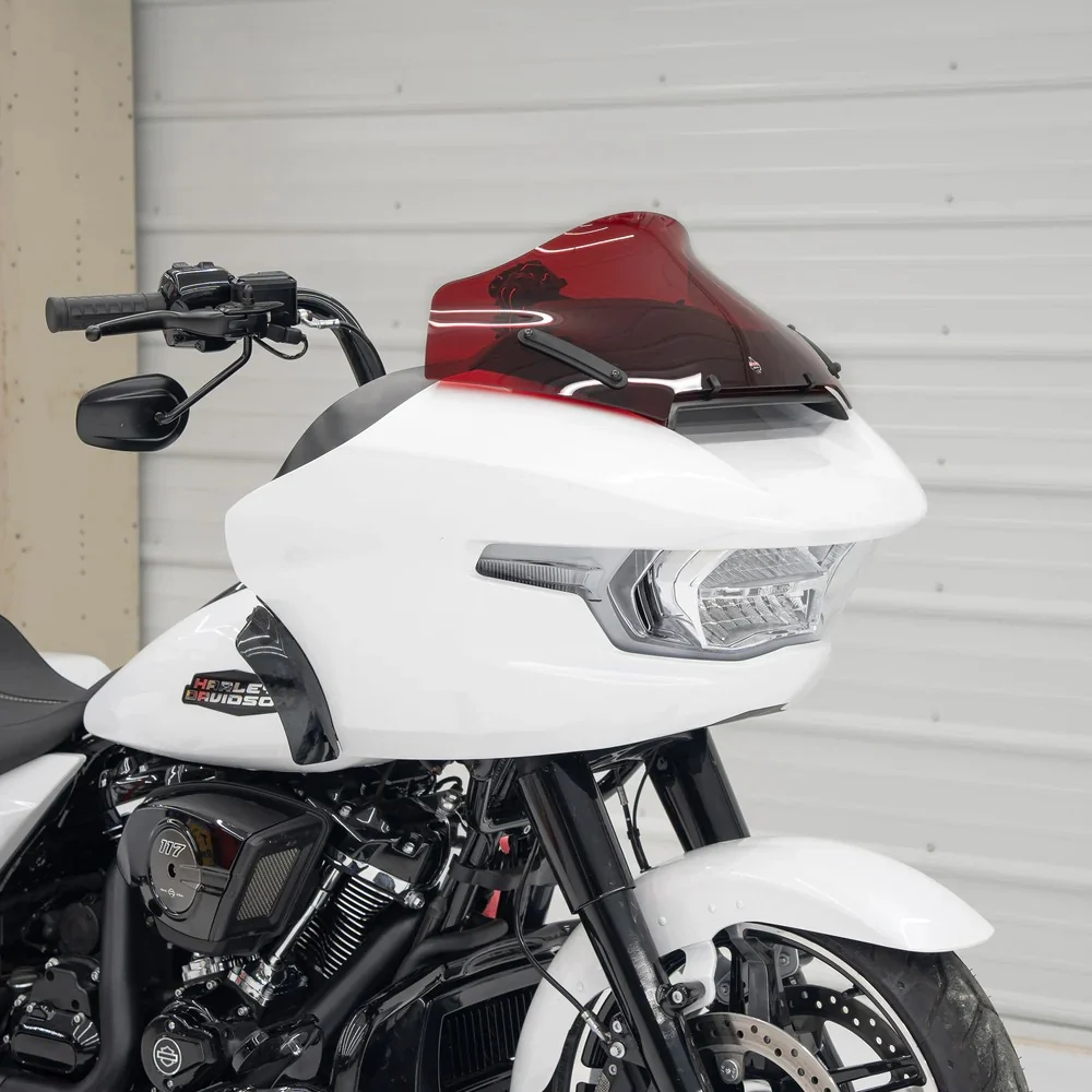 Klock Werks KKC-2310-0866 10" Sports Flare Kolor Windshield Red for Harley-Davidson CVO Road Glide 23-Up/Road Glide 24-Up Models - Image 3