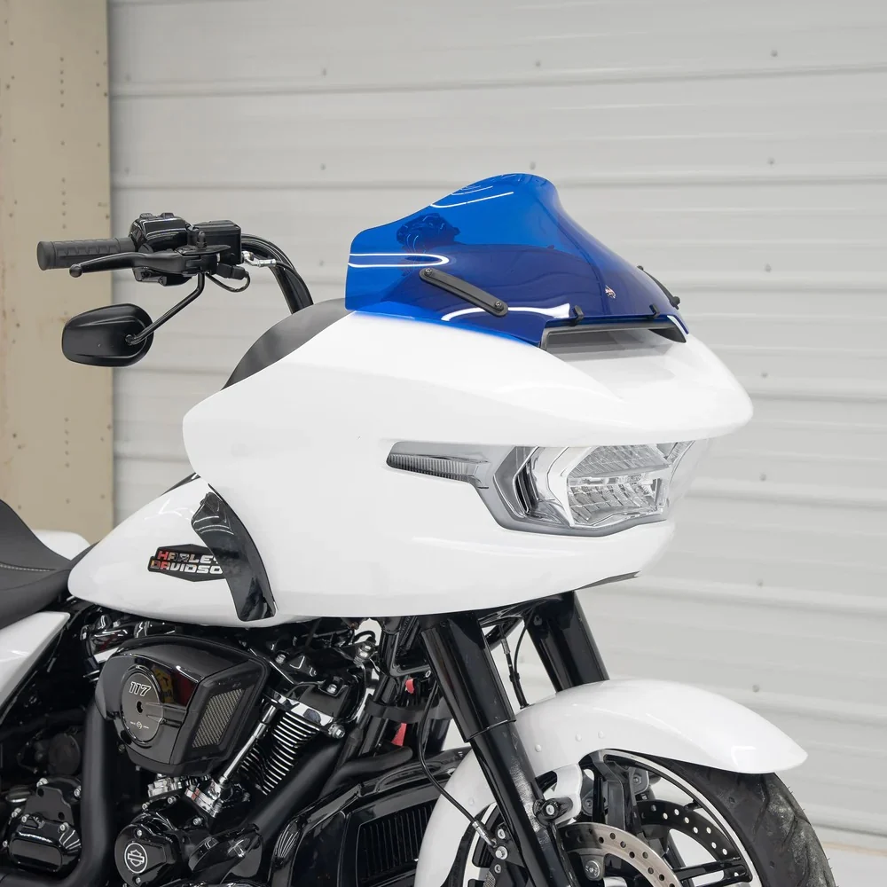 Klock Werks KKC-2310-0870 10" Sports Flare Kolor Windshield Blue for Harley-Davidson CVO Road Glide 23-Up/Road Glide 24-Up Models - Image 3