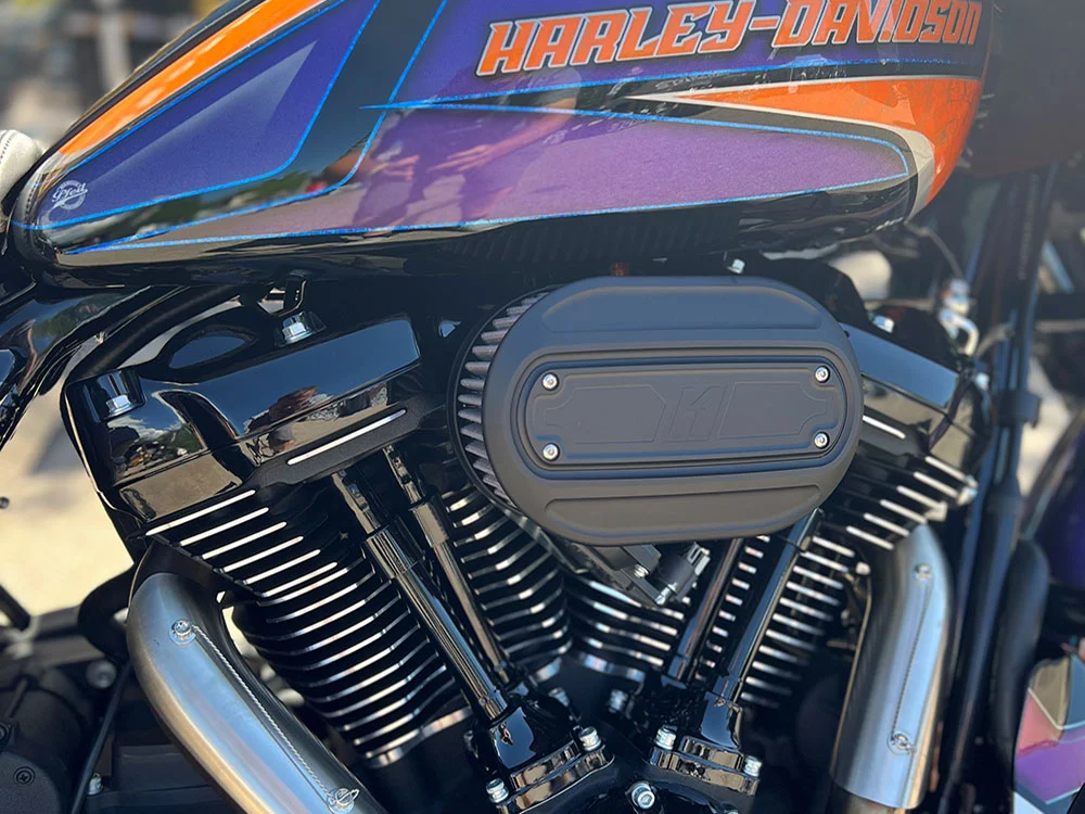 Kodlin KM-K29246 Oval Air Cleaner Kit Black for Harley-Davidson CVO Touring 23-Up/Street Glide/Road Glide 24-Up/Touring/Softail 25-Up - Image 3