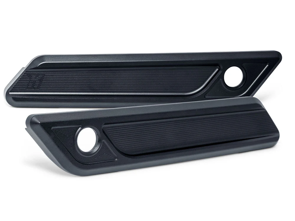 Kodlin KM-K59490 New Style Saddlebag Latch Covers Black for CVO Touring 23-Up/Street Glide/Road Glide 24-Up
