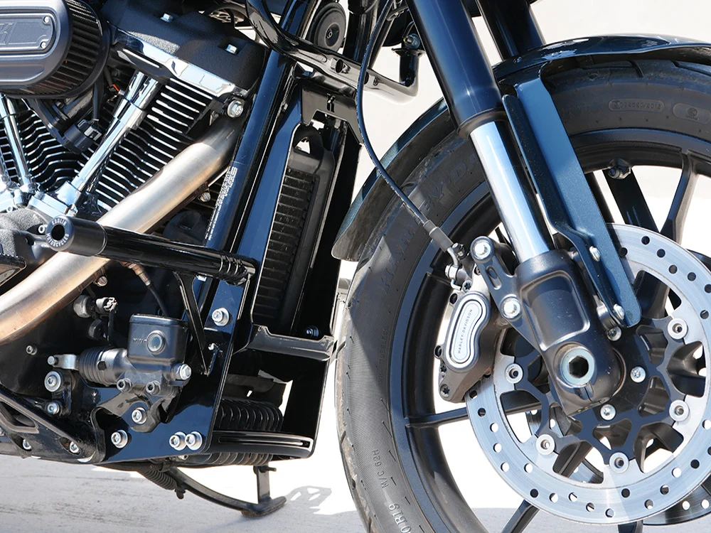 Kodlin KM-K59517 Front Engine Guard Crash Bar Black for Harley-Davidson Softail 25-Up w/Mid Mounts - Image 4
