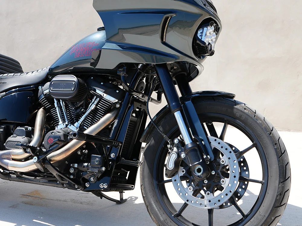 Kodlin KM-K59517 Front Engine Guard Crash Bar Black for Harley-Davidson Softail 25-Up w/Mid Mounts - Image 5
