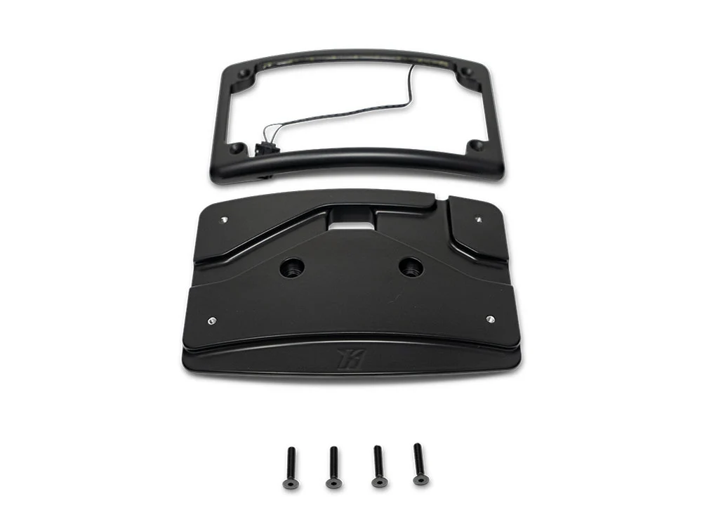 Kodlin KM-KUS20102 Curved Radius Number Plate Kit Black for Harley-Davidson CVO Touring 23-Up/Street Glide/Road Glide 24-Up Models - Image 3