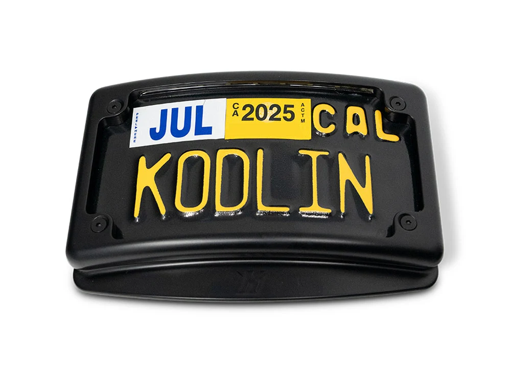 Kodlin KM-KUS20102 Curved Radius Number Plate Kit Black for Harley-Davidson CVO Touring 23-Up/Street Glide/Road Glide 24-Up Models - Image 4