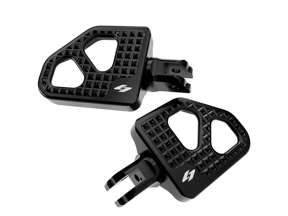 Kraus KRA-SF-FC-82-B Max Lean Mini Rider Floorboards Black for Rear on Harley-Davidson Milwaukee-Eight Softail 18-24