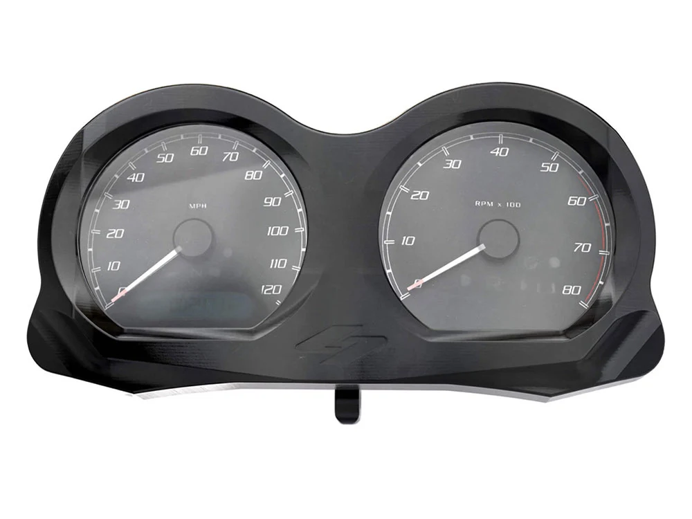Kraus KRA-ST-IN-04-B Lux Road Glide Gauge Bezel Black for Harley-Davidson Road Glide 15-23 - Image 3