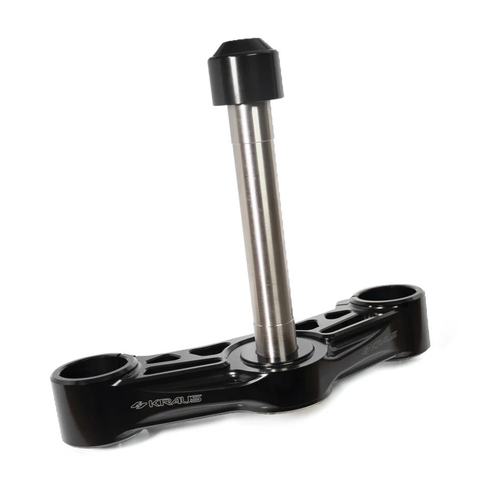 Kraus Motor Co KRA-ST-TT-12-B Wolf One Billet Bagger Bottom Triple Tree Clamp Black for Harley-Davidson Road Glide 15-23 - Image 3