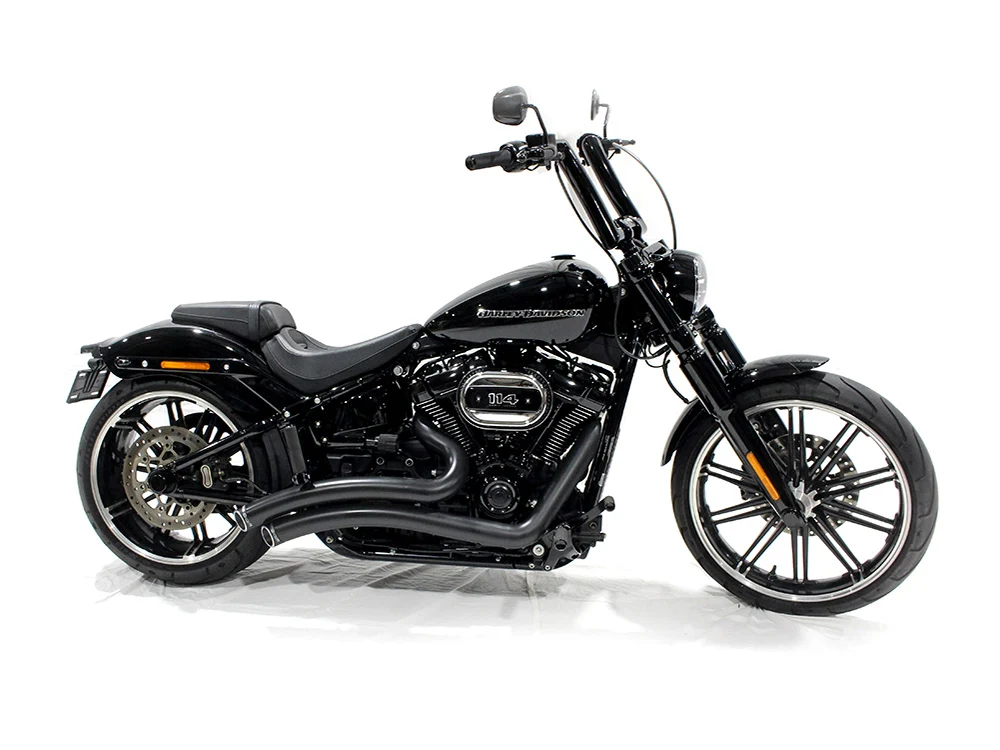 LA Choppers LA-7302-03BLK 2.0" Strip Bar 16" x 2" Ape Hanger Handlebar Gloss Black - Image 2