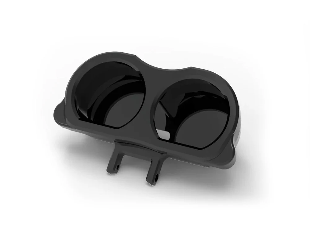 LA Choppers LA-7397-03BLK Gauge Housing Relocation Kit Gloss Black for Harley-Davidson Road Glide 15-23