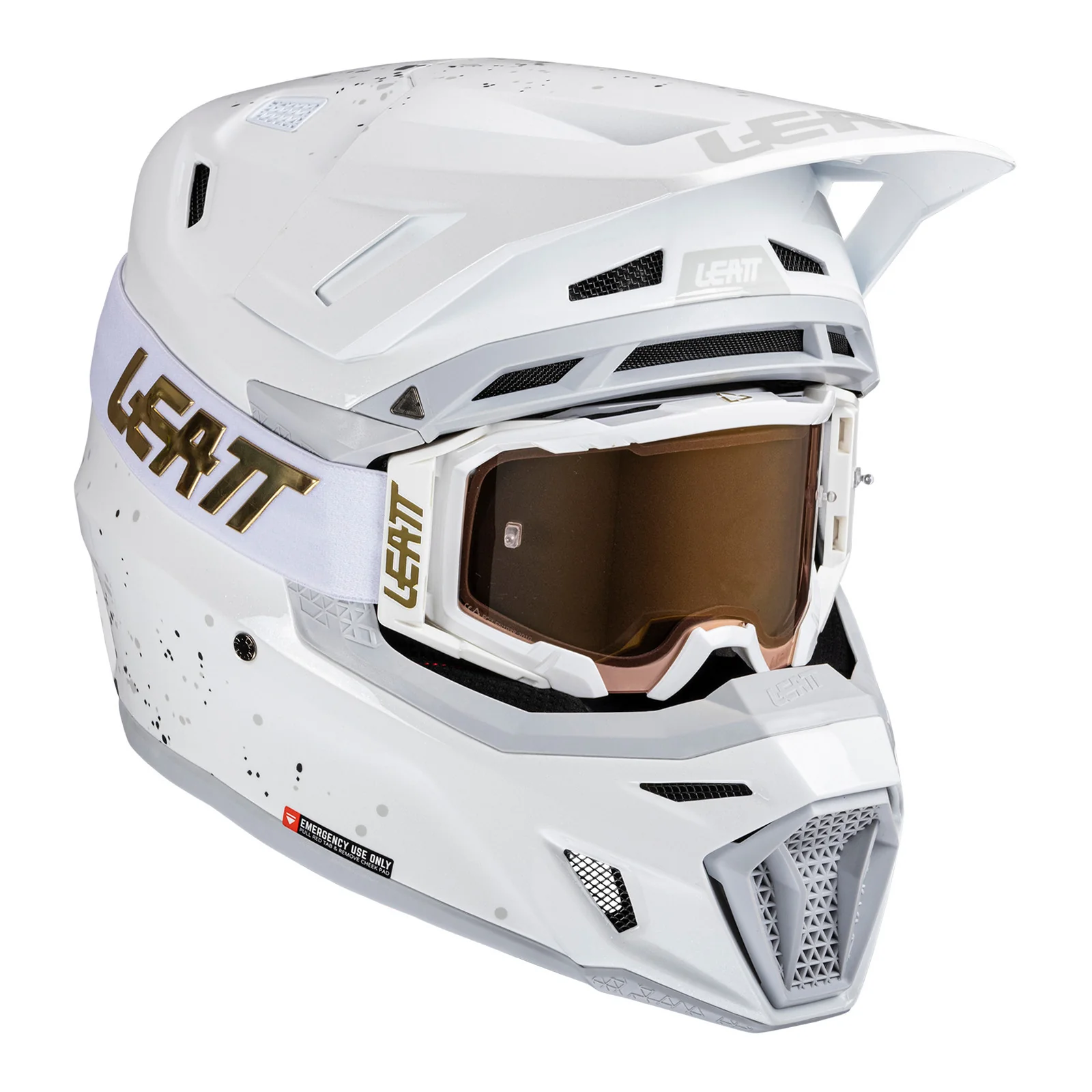 Leatt 2026 8.5 White Helmet & Velocity 5.5 Goggle Kit