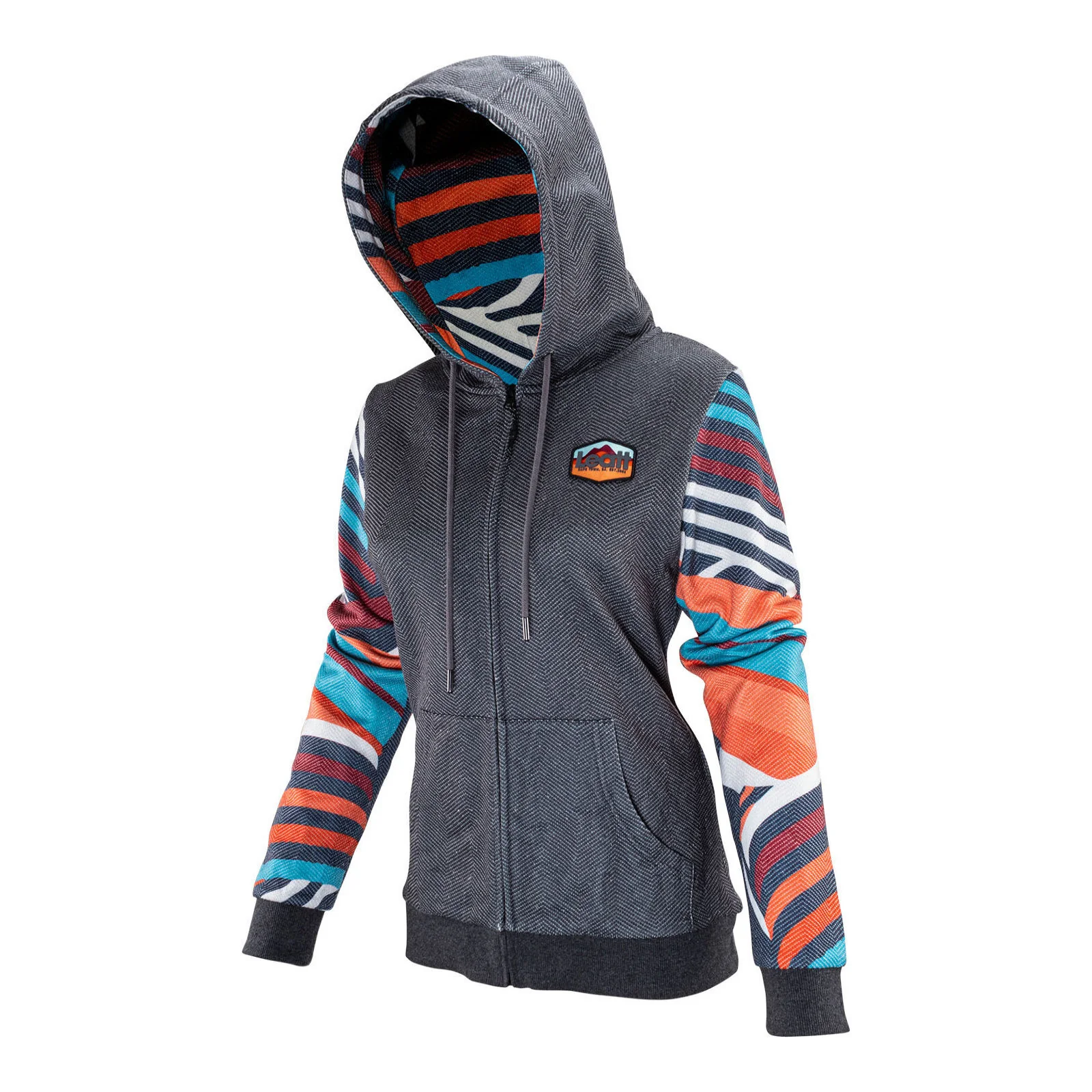 Leatt Premium Stripes Womens Zip Hoodie - Image 2
