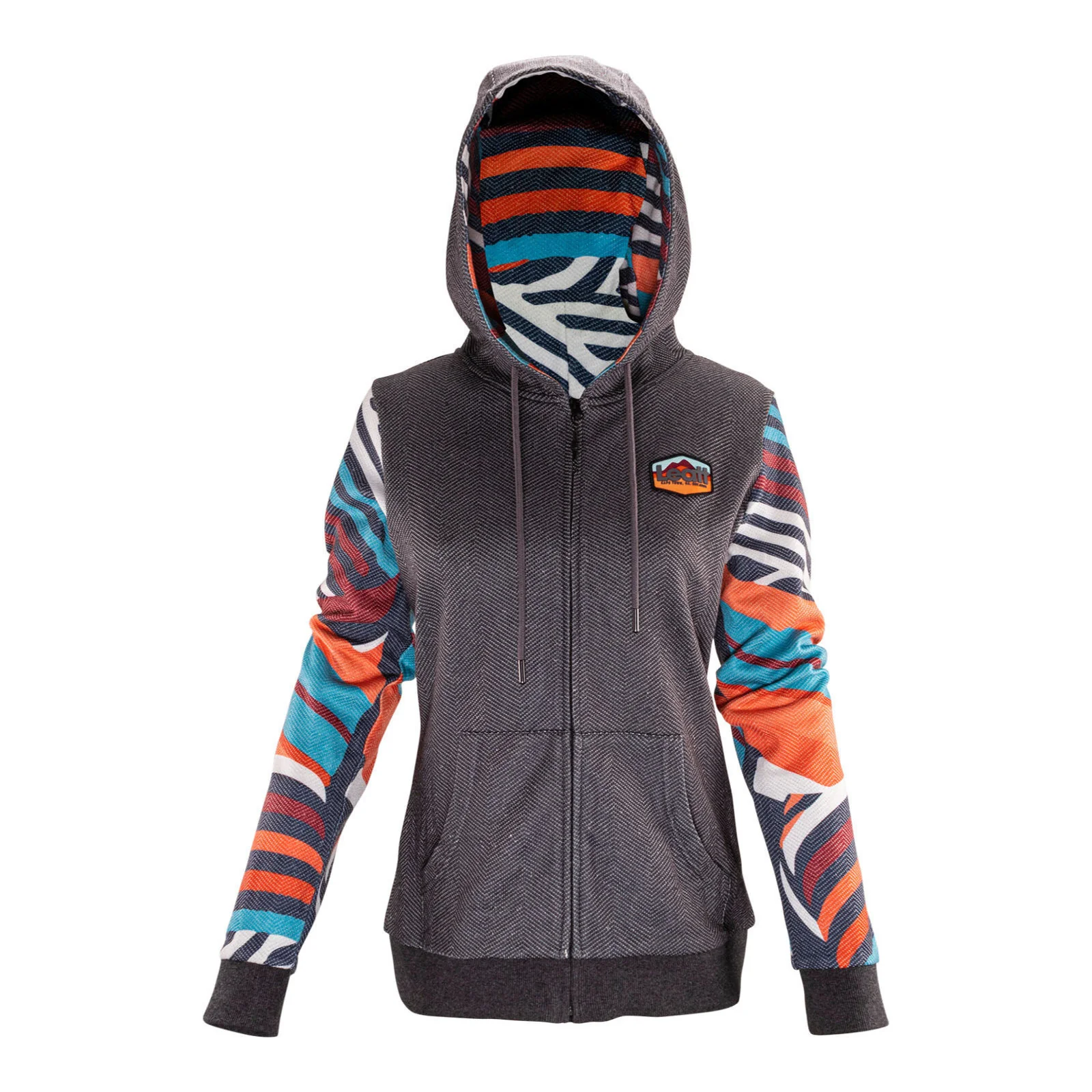 Leatt Premium Stripes Womens Zip Hoodie - Image 3